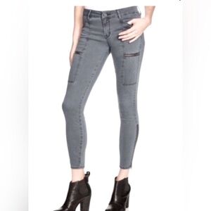 Pistola Cargo Skinny Ankle Zipper Pant in Gray/purple-‎ 29